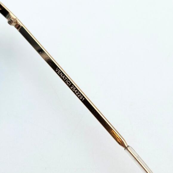 Aire Venatici Aviator Sunglasses Women's Gold Metal Frame/Teal Grad Size L - Picture 9 of 10